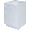Base Cabinet - Single Door and Single Drawer - ELEGANT WHITE