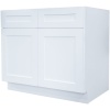 Sink Base Cabinet - ELEGANT WHITE